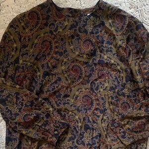Kasper Multicolor Paisley Blouse